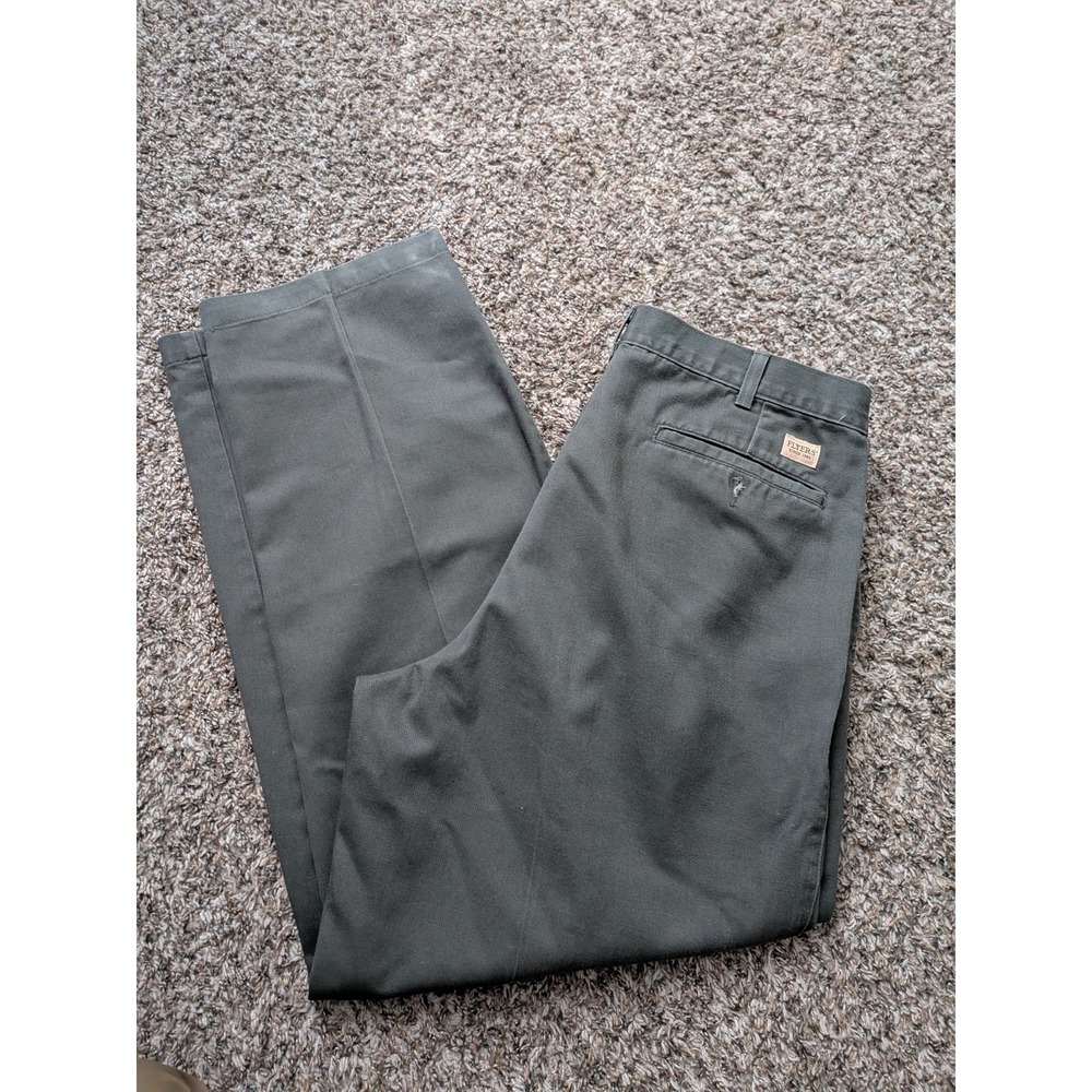 Vintage Flyers Pant Khaki Chino Style Military Green USAF Style 32x29 (Tag34/30)